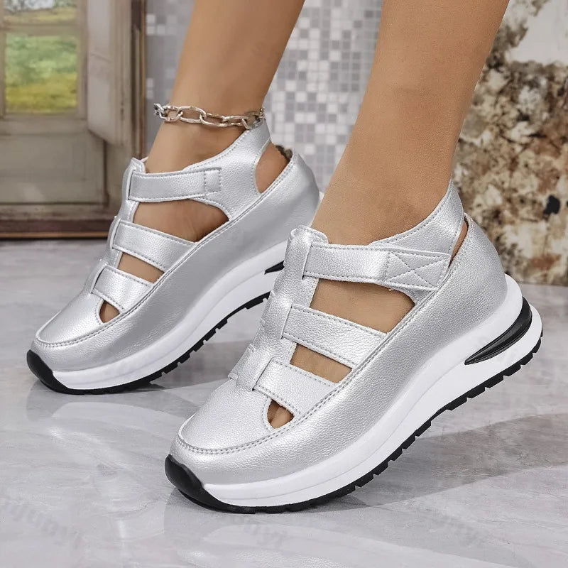 Solenne casual platform sandalen 