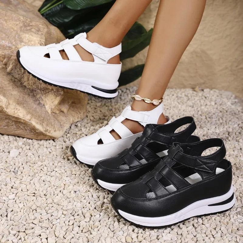 Solenne casual platform sandalen 