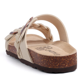 Arden gevlochten kurk comfortabele sandalen 