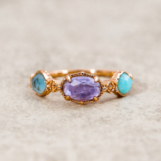 Anel de Pedra Preciosa Aurelia