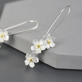 Lotusbloem oorbellen van 925 sterling zilver – ByFirenzzi