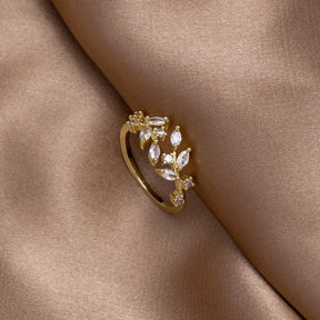 18-karaats vergulde Clarisse Signature Ring – ByFirenzzi