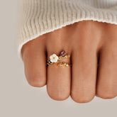 18k vergulde Bella Bloom ring – ByFirenzzi