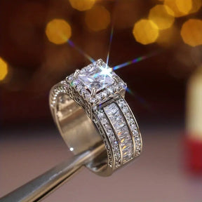 925 Sterling Zilveren Zand Monarchie Ring – ByFirenzzi