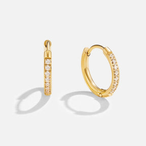Eternity oorbellen – 18k verguld, van ByFirenzzi