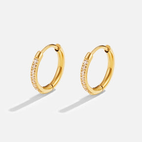 Eternity oorbellen – 18k verguld, van ByFirenzzi