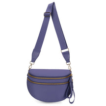 Geruite Crossbody Riemtas voor Dames - Ruime Heuptas voor Moeders & Dagelijks Reizen