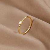 18k vergulde romantische hartring – ByFirenzzi