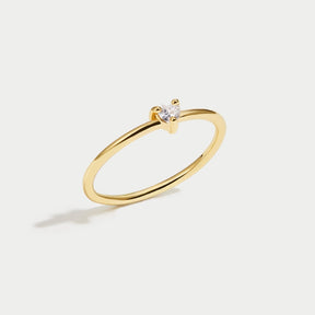 18k vergulde romantische hartring – ByFirenzzi